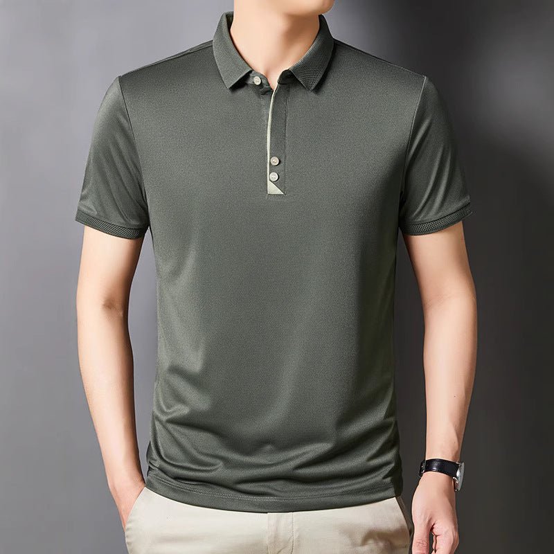 Men's Young And Middle - aged Business Casual Breathable Short Sleeve White Men's Young And Middle - aged Business Casual Breathable Short Sleeve - shop_name