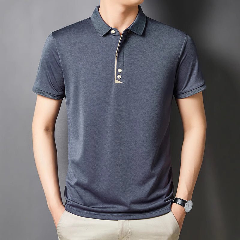 Men's Young And Middle - aged Business Casual Breathable Short Sleeve White Men's Young And Middle - aged Business Casual Breathable Short Sleeve - shop_name