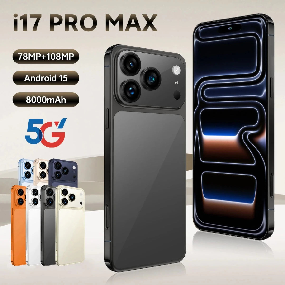 New Arrived Low Price I17 Pro Max Mobile Phones Dual Sim Global Version I17ProMax Smartphone 8GB+256GB Cell Phones Orange New Arrived Low Price I17 Pro Max Mobile Phones Dual Sim Global Version I17ProMax Smartphone 8GB+256GB Cell Phones - shop_name
