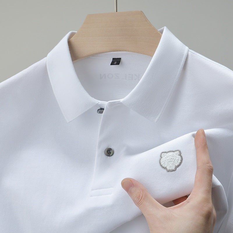 New Men's Fashion Casual Short Sleeve T-shirt Deep Khaki New Men's Fashion Casual Short Sleeve T-shirt - shop_name