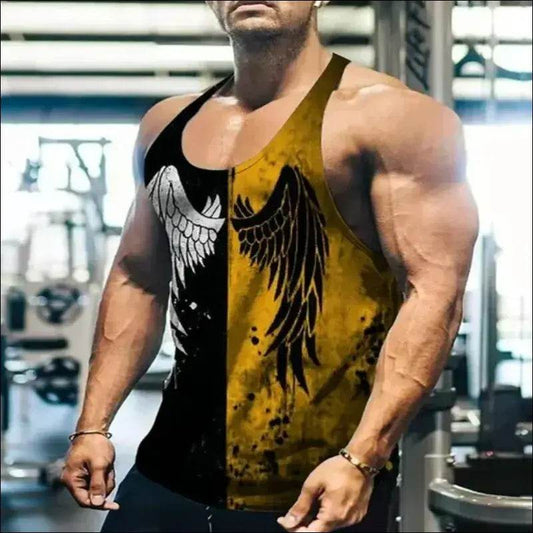 New Summer Mens Casual Oversized Sleeveless Vest Breathable Clothing Bodybuilding Gym Workout Fitness Shirt Hip Hop