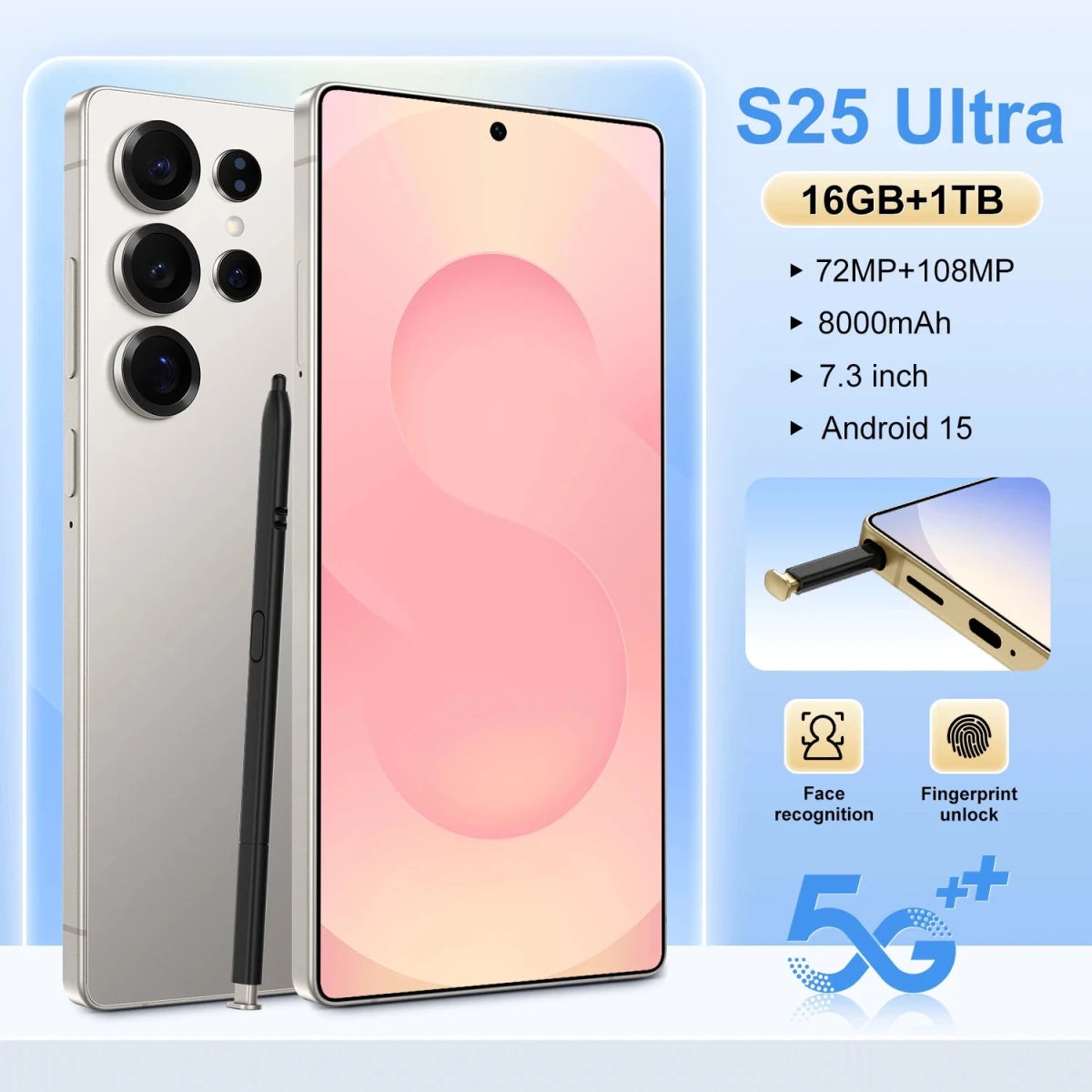 New Unlocked S25 Ultra Android15 Phone 16GB+1TB 7.3Inch Screen Dual Sim 48MP Camera S25 Ultra Smartphone Black New Unlocked S25 Ultra Android15 Phone 16GB+1TB 7.3Inch Screen Dual Sim 48MP Camera S25 Ultra Smartphone - shop_name