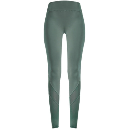 Nude Mesh Stitching Gym Pants For Women - Update Avenue 