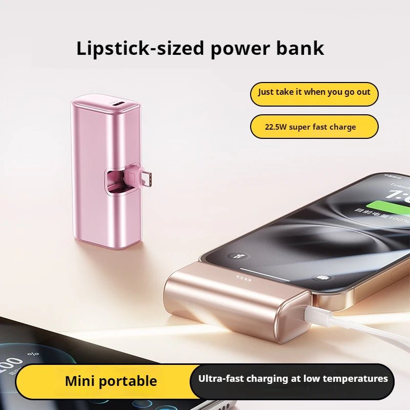 ODM/OED Mini 22.5W Fast Charging Powerbank 5000mAh Portable Charger Banks Built - in Plug Docking Charge Power Bank 5000 mAh ODM/OED Mini 22.5W Fast Charging Powerbank 5000mAh Portable Charger Banks Built - in Plug Docking Charge Power Bank - shop_name