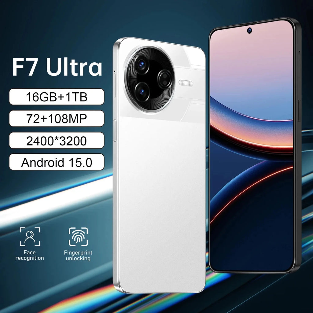 Original Genuine F7 Ultra Smart 5G CDMA Octa Core Mobile Phone 7.3 - Inch Large Screen 16+1TB Direct Manufacturer Stock 108MP black Original Genuine F7 Ultra Smart 5G CDMA Octa Core Mobile Phone 7.3 - Inch Large Screen 16+1TB Direct Manufacturer Stock 108MP - shop_name