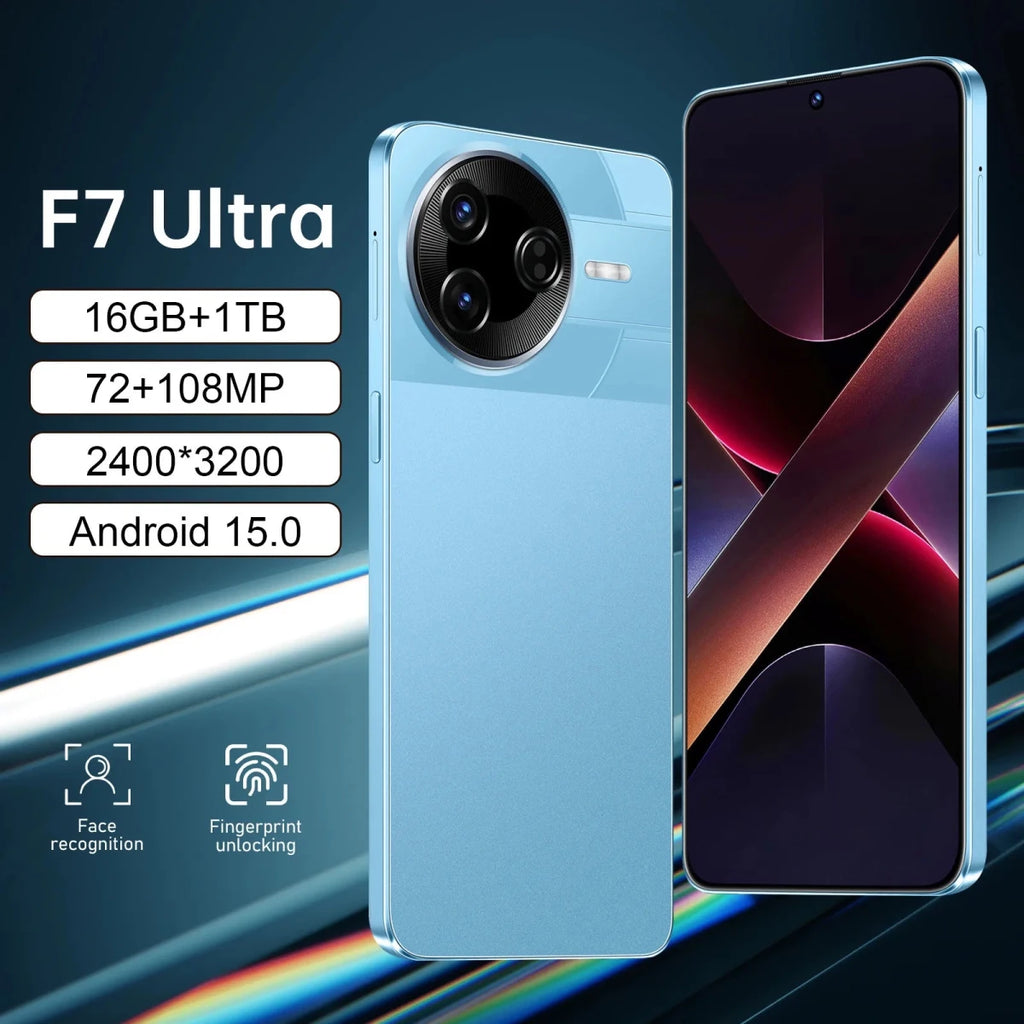 Original Genuine F7 Ultra Smart 5G CDMA Octa Core Mobile Phone 7.3 - Inch Large Screen 16+1TB Direct Manufacturer Stock 108MP black Original Genuine F7 Ultra Smart 5G CDMA Octa Core Mobile Phone 7.3 - Inch Large Screen 16+1TB Direct Manufacturer Stock 108MP - shop_name