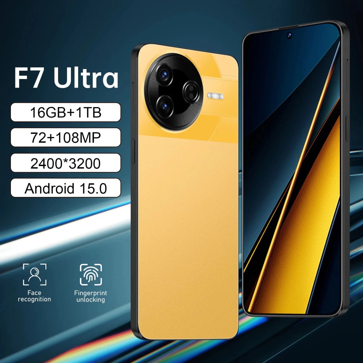Original Genuine F7 Ultra Smart 5G CDMA Octa Core Mobile Phone 7.3 - Inch Large Screen 16+1TB Direct Manufacturer Stock 108MP black Original Genuine F7 Ultra Smart 5G CDMA Octa Core Mobile Phone 7.3 - Inch Large Screen 16+1TB Direct Manufacturer Stock 108MP - shop_name