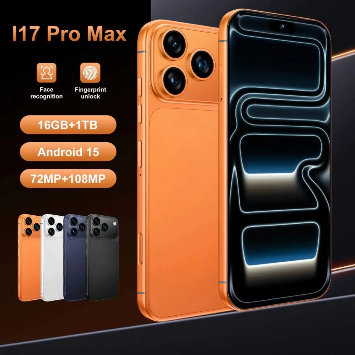 Original Phone 17 Pro Max Phone 17 Pro 17 1TB Unlocked Mobile Phone 5G Cellular Orange Original Phone 17 Pro Max Phone 17 Pro 17 1TB Unlocked Mobile Phone 5G Cellular - shop_name