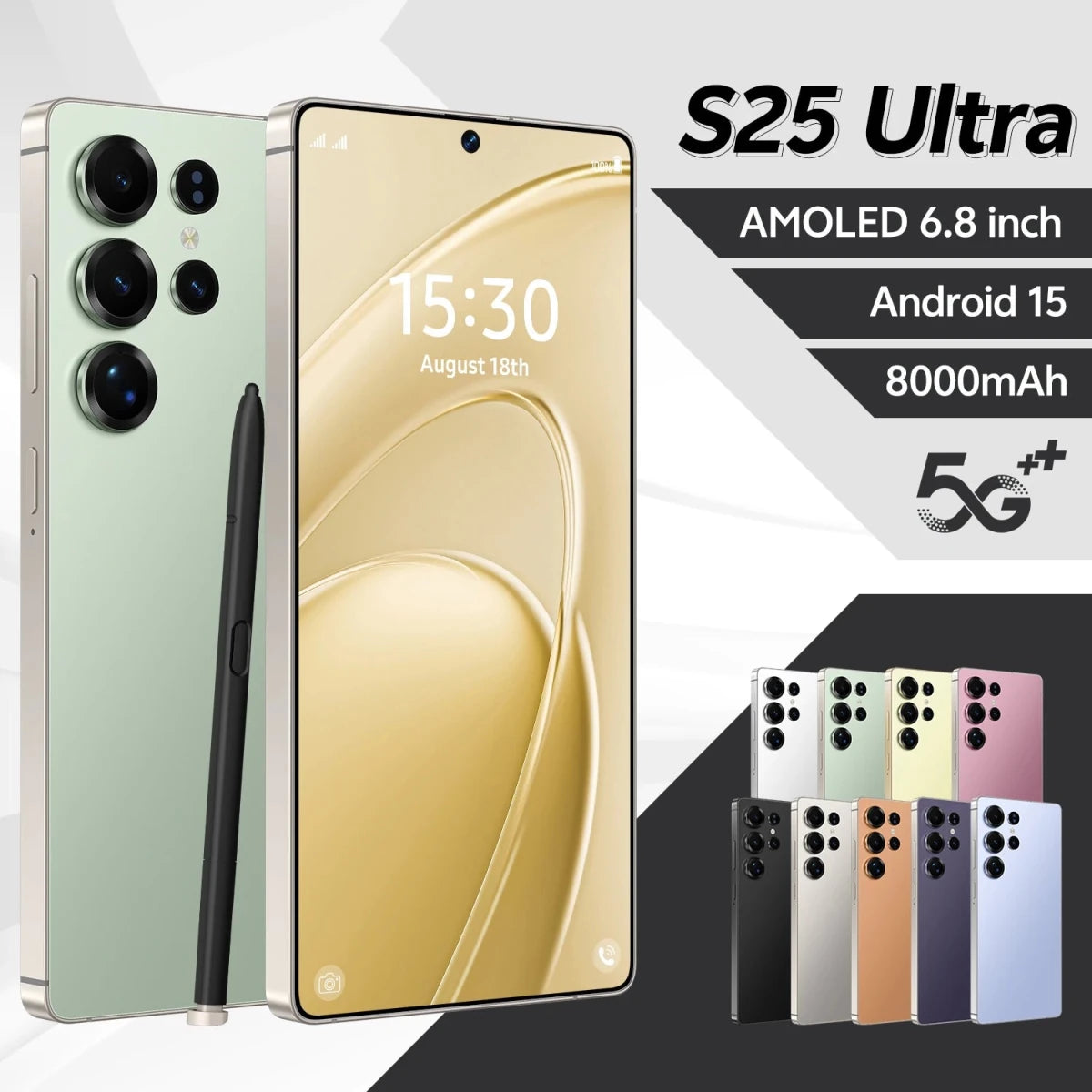 Original Phones S25 ultra Smartphones for S25 ultra 16GB+1TB 5G Dual SIM Cellphone Mobile Phone S25 ultra 5g Smartphone Green Original Phones S25 ultra Smartphones for S25 ultra 16GB+1TB 5G Dual SIM Cellphone Mobile Phone S25 ultra 5g Smartphone - shop_name