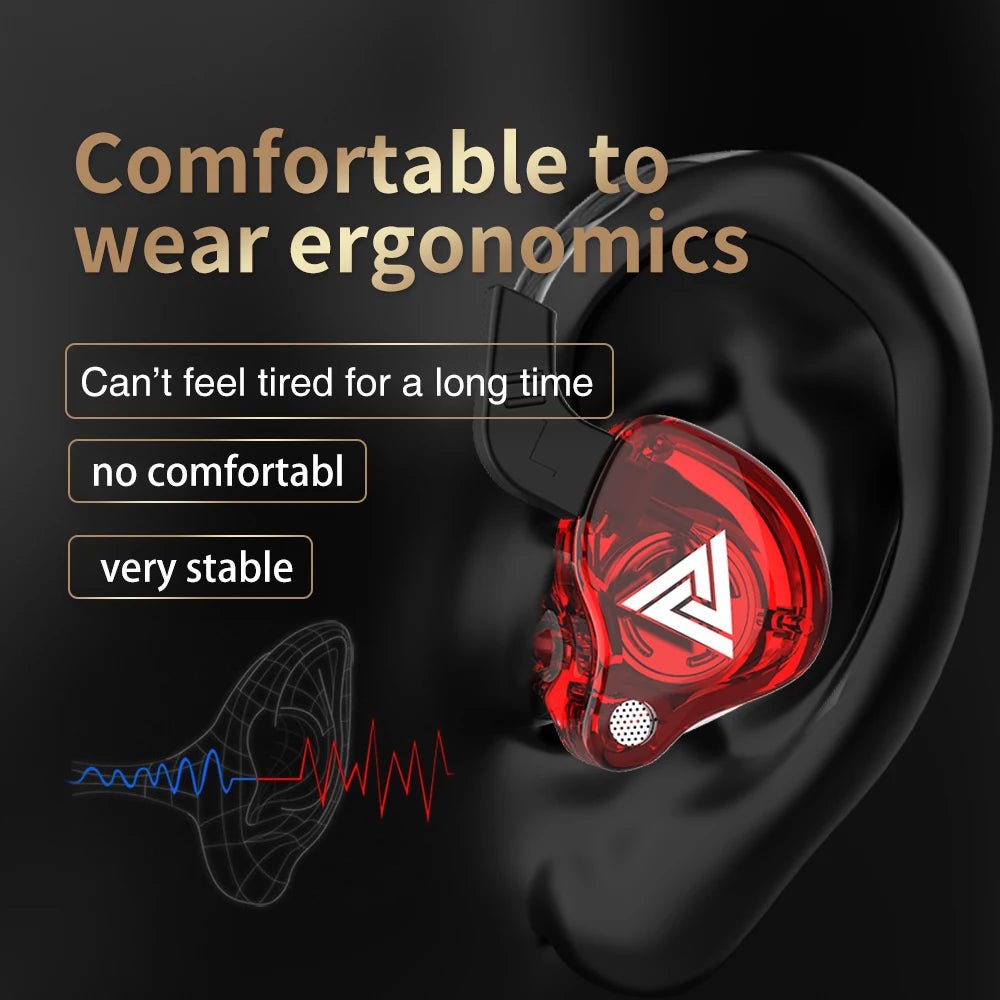 Original QKZ AK6 In Ear Earphone 6 Dynamic Driver Unit Headphone With Mic Stereo Sports HIFI Subwoofer Headset Monitor Earbuds AK6 Red Blue Original QKZ AK6 In Ear Earphone 6 Dynamic Driver Unit Headphone With Mic Stereo Sports HIFI Subwoofer Headset Monitor Earbuds - shop_name