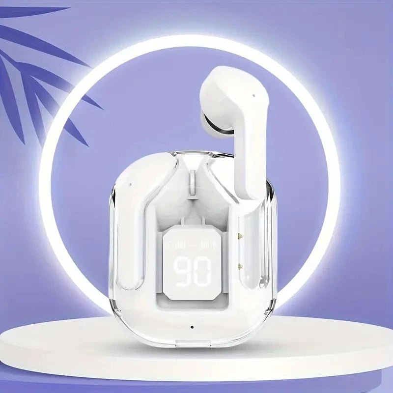 Original T2 Wireless Bluetooth Earphone Transparent HIFI Headphones LED Power Digital Display Stereo Sound Earphones for Xiaomi WHITE Original T2 Wireless Bluetooth Earphone Transparent HIFI Headphones LED Power Digital Display Stereo Sound Earphones for Xiaomi - shop_name