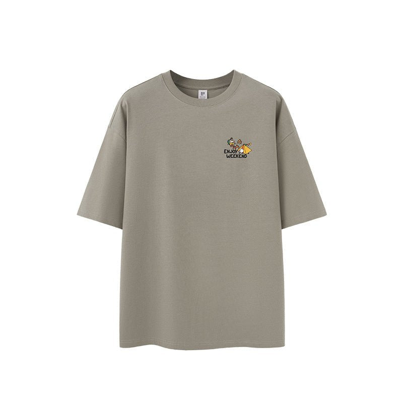 Outdoor Camping Printed T-shirt Wind Sand Khaki Outdoor Camping Printed T-shirt - shop_name
