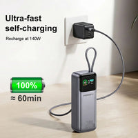 PISEN 240W Power Bank With Fast Charging Cable 27000mAh Portable PD3.1 CCC Powerbank for Laptop Notebook iPhone External Battery 67W 20000mAh Grey PISEN 240W Power Bank With Fast Charging Cable 27000mAh Portable PD3.1 CCC Powerbank for Laptop Notebook iPhone External Battery - shop_name