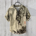 Plus Size Digital Printing Men's Short Sleeve Khaki Plus Size Digital Printing Men's Short Sleeve - shop_name