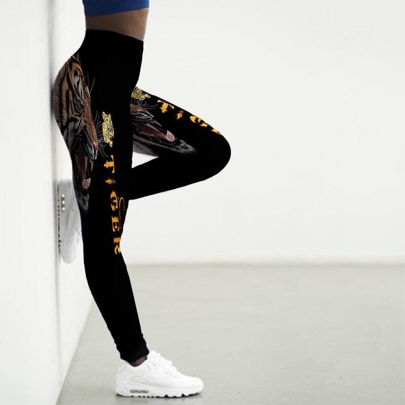 Printed Animal Bodysuit Yoga Pants Gym Wear - Update Avenue 