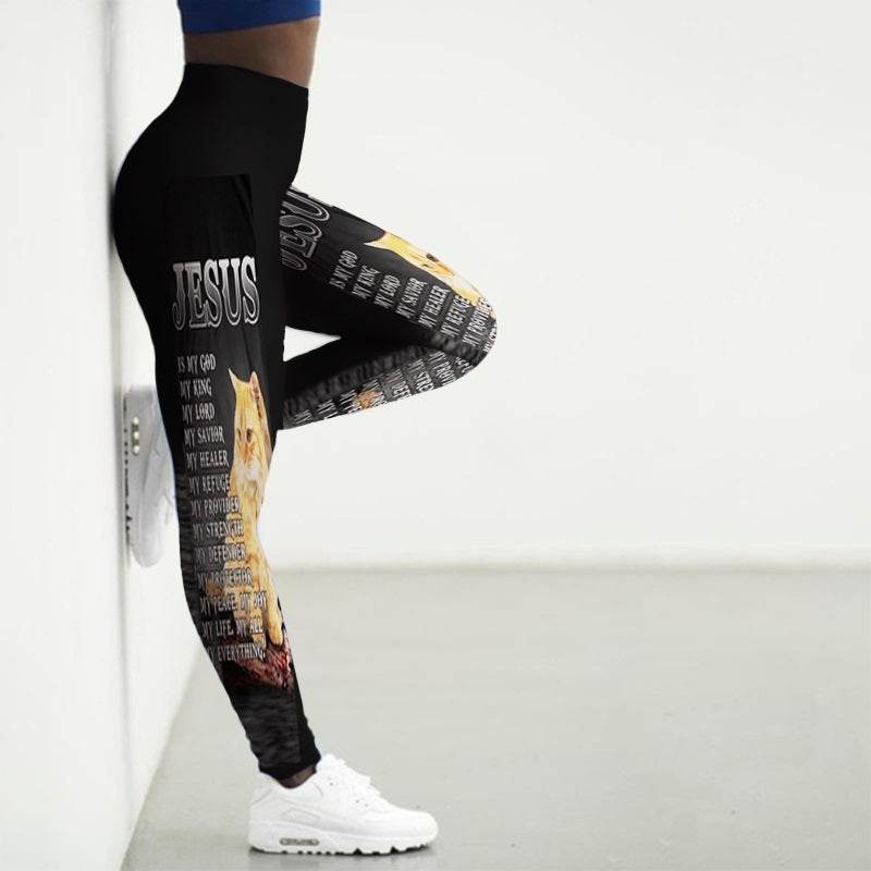 Printed Animal Bodysuit Yoga Pants Gym Wear - Update Avenue 