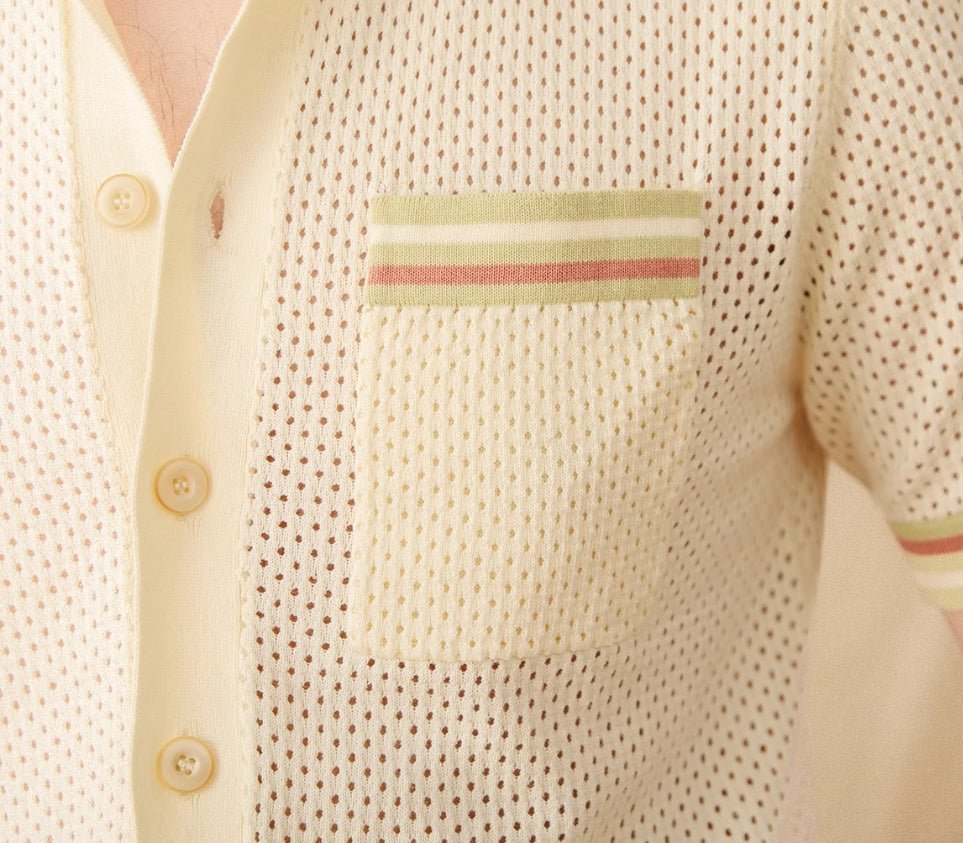 Refreshing Vacation Casual Pure Cotton Hollow Short Sleeve White Refreshing Vacation Casual Pure Cotton Hollow Short Sleeve - shop_name