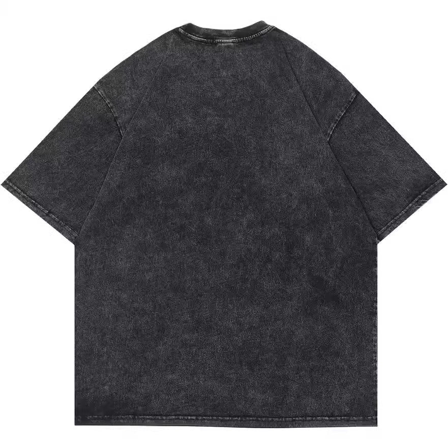 Retro Cotton - padded Clothes T-shirt Street Hip Hop Casual Short Sleeve Men Clothing Top 56WashedBlack Retro Cotton - padded Clothes T-shirt Street Hip Hop Casual Short Sleeve Men Clothing Top - shop_name