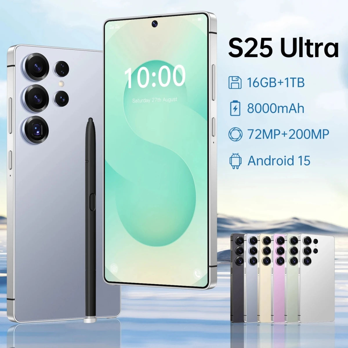 S25 Ultra Global Version Lockless 5G Smart Cell Phone 7.3 - Inch Screen 16GB RAM Dual Sim Card 108MP Android 15.0 System Wholesale Gray S25 Ultra Global Version Lockless 5G Smart Cell Phone 7.3 - Inch Screen 16GB RAM Dual Sim Card 108MP Android 15.0 System Wholesale - shop_name