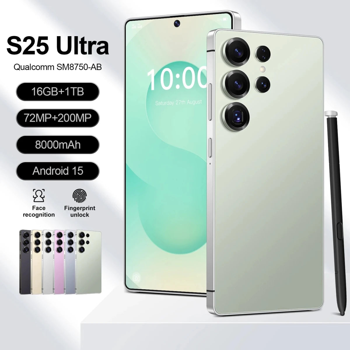 S25 Ultra Global Version Lockless 5G Smart Cell Phone 7.3 - Inch Screen 16GB RAM Dual Sim Card 108MP Android 15.0 System Wholesale Black S25 Ultra Global Version Lockless 5G Smart Cell Phone 7.3 - Inch Screen 16GB RAM Dual Sim Card 108MP Android 15.0 System Wholesale - shop_name