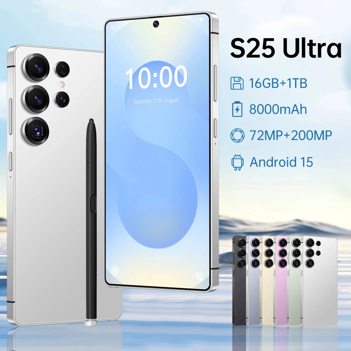 S25 Ultra Global Version Lockless 5G Smart Cell Phone 7.3 - Inch Screen 16GB RAM Dual Sim Card 108MP Android 15.0 System Wholesale White S25 Ultra Global Version Lockless 5G Smart Cell Phone 7.3 - Inch Screen 16GB RAM Dual Sim Card 108MP Android 15.0 System Wholesale - shop_name