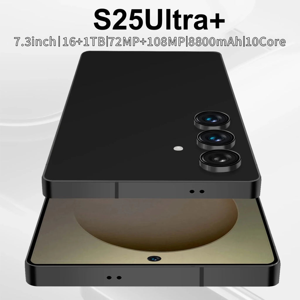 S25Ultra+ 5G Mobile Phone: HighEnd Unlocking Superior HD Camera Spacious Screen Dual SIM Black S25Ultra+ 5G Mobile Phone: HighEnd Unlocking Superior HD Camera Spacious Screen Dual SIM - shop_name