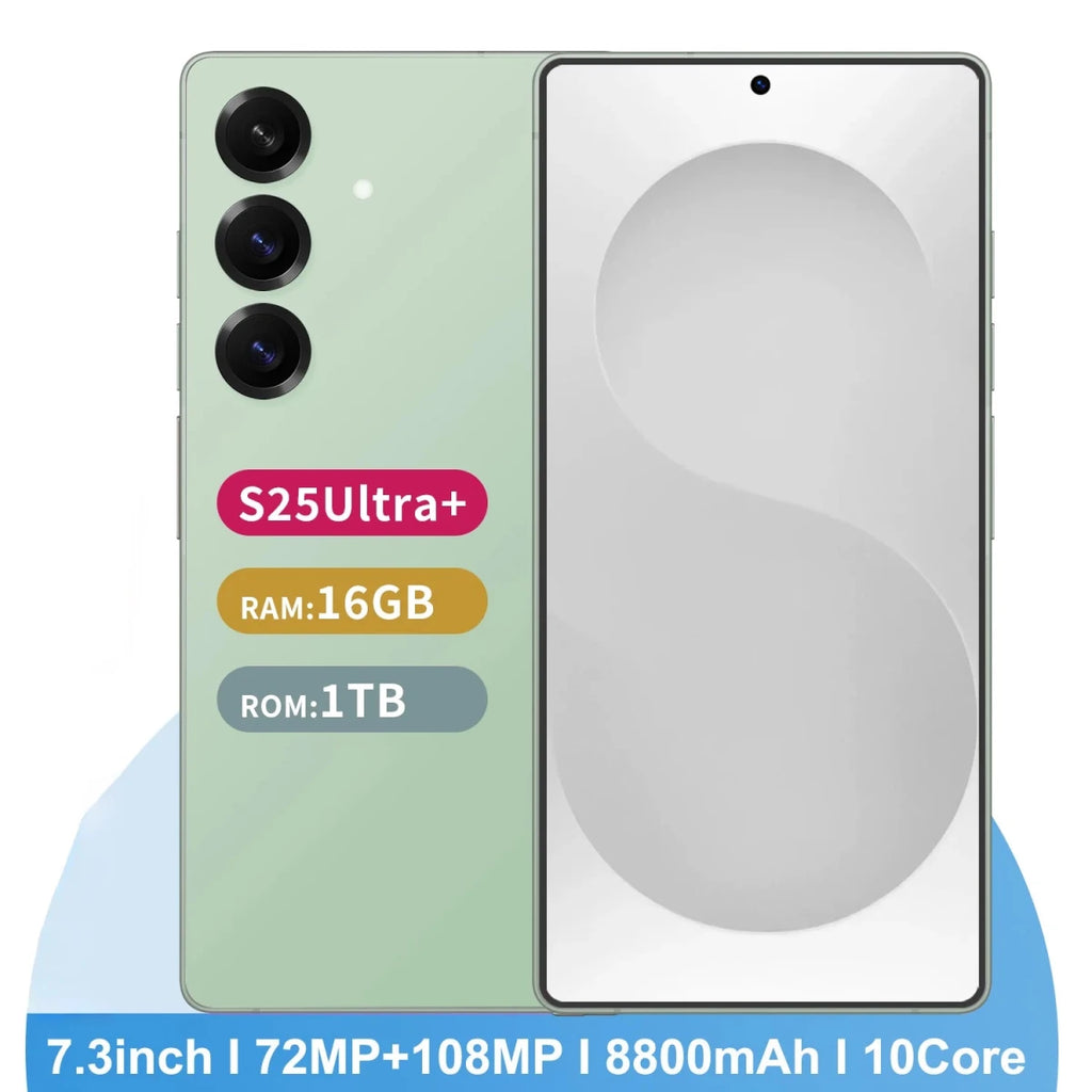 S25Ultra+ 5G Mobile Phone: HighEnd Unlocking Superior HD Camera Spacious Screen Dual SIM Black S25Ultra+ 5G Mobile Phone: HighEnd Unlocking Superior HD Camera Spacious Screen Dual SIM - shop_name