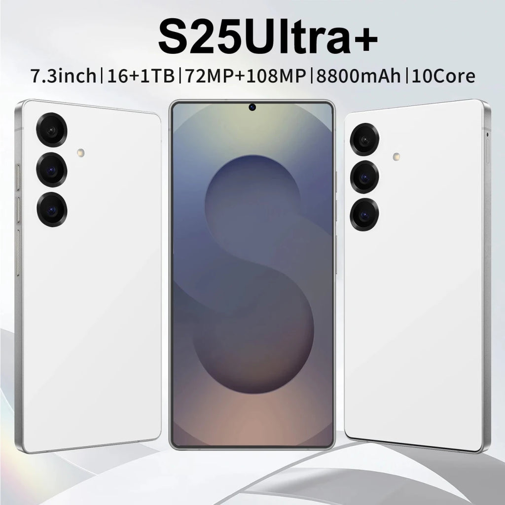 S25Ultra+ 5G Mobile Phone: HighEnd Unlocking Superior HD Camera Spacious Screen Dual SIM Black S25Ultra+ 5G Mobile Phone: HighEnd Unlocking Superior HD Camera Spacious Screen Dual SIM - shop_name