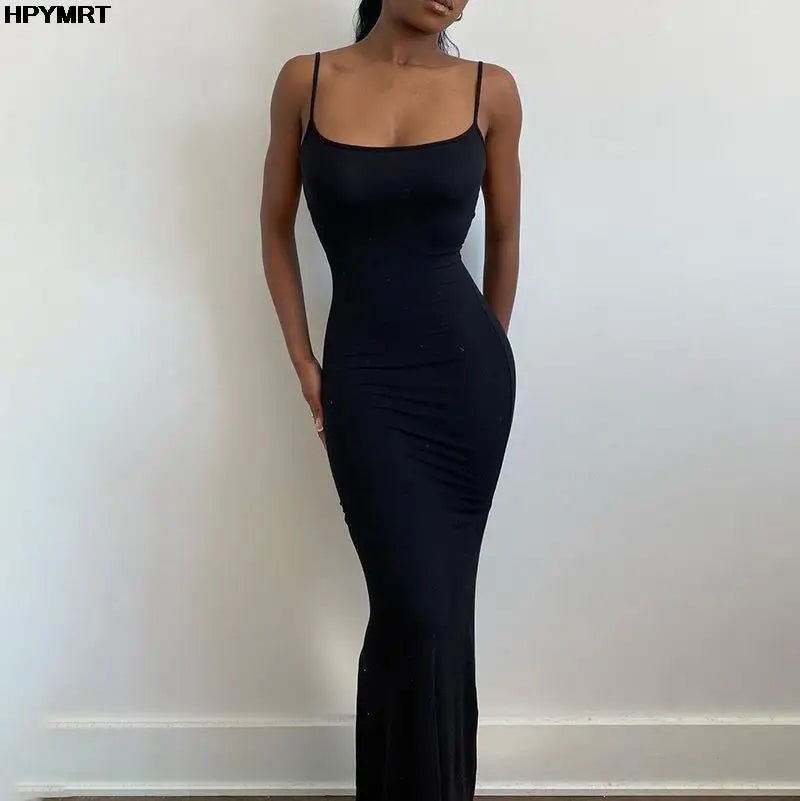 Satin Slip Sleeveless Backless Slim Sexy Maxi Dress 2022 Spring Women Party Y2K Concise Bodycon Elegant Dresses Female Clothing Grey Satin Slip Sleeveless Backless Slim Sexy Maxi Dress 2022 Spring Women Party Y2K Concise Bodycon Elegant Dresses Female Clothing - shop_name