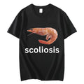 Scoliosis Funny Shrimp Meme T-shirt Unisex Fashion Black Scoliosis Funny Shrimp Meme T-shirt Unisex Fashion - shop_name
