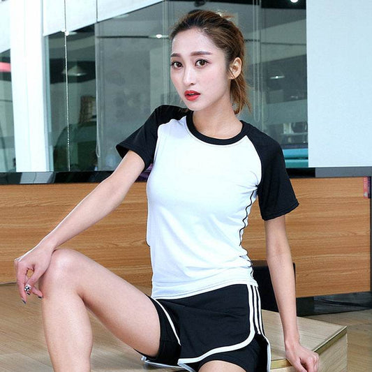 Short sleeve slim fit gym top - Update Avenue 