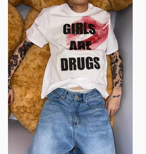 Short Sleeved Cotton Text Concept White Short Sleeved Cotton Text Concept - shop_name