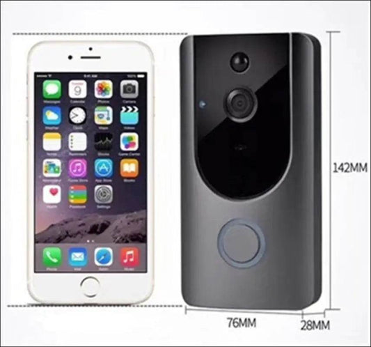 Smart WiFi Video Doorbell Camera Visual Intercom With Chime Night Vision IP Door Bell Wireless Security Camera - Update Avenue 