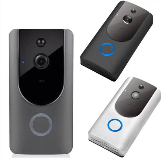 Smart WiFi Video Doorbell Camera Visual Intercom With Chime Night Vision IP Door Bell Wireless Security Camera - Update Avenue 