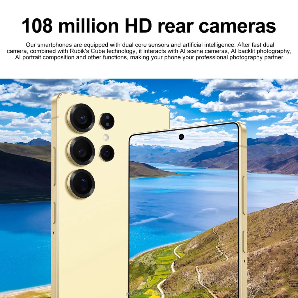 SmartPhone GalaxS S25 Ultra 7.3 HD 5G Celulares 16GB+1TB Dual Sim 7000mAh 72MP+108MP Mobile Phones Original Android Cell Phone Black SmartPhone GalaxS S25 Ultra 7.3 HD 5G Celulares 16GB+1TB Dual Sim 7000mAh 72MP+108MP Mobile Phones Original Android Cell Phone - shop_name