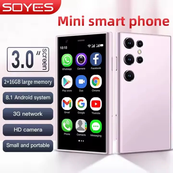 SOYES S23 Pro Mini Smart Mobile Phone 3.0 Inch Android 8.1 Smartphone 2GB RAM+16GB ROM Dual SIM 3G Cellphones Black SOYES S23 Pro Mini Smart Mobile Phone 3.0 Inch Android 8.1 Smartphone 2GB RAM+16GB ROM Dual SIM 3G Cellphones - shop_name