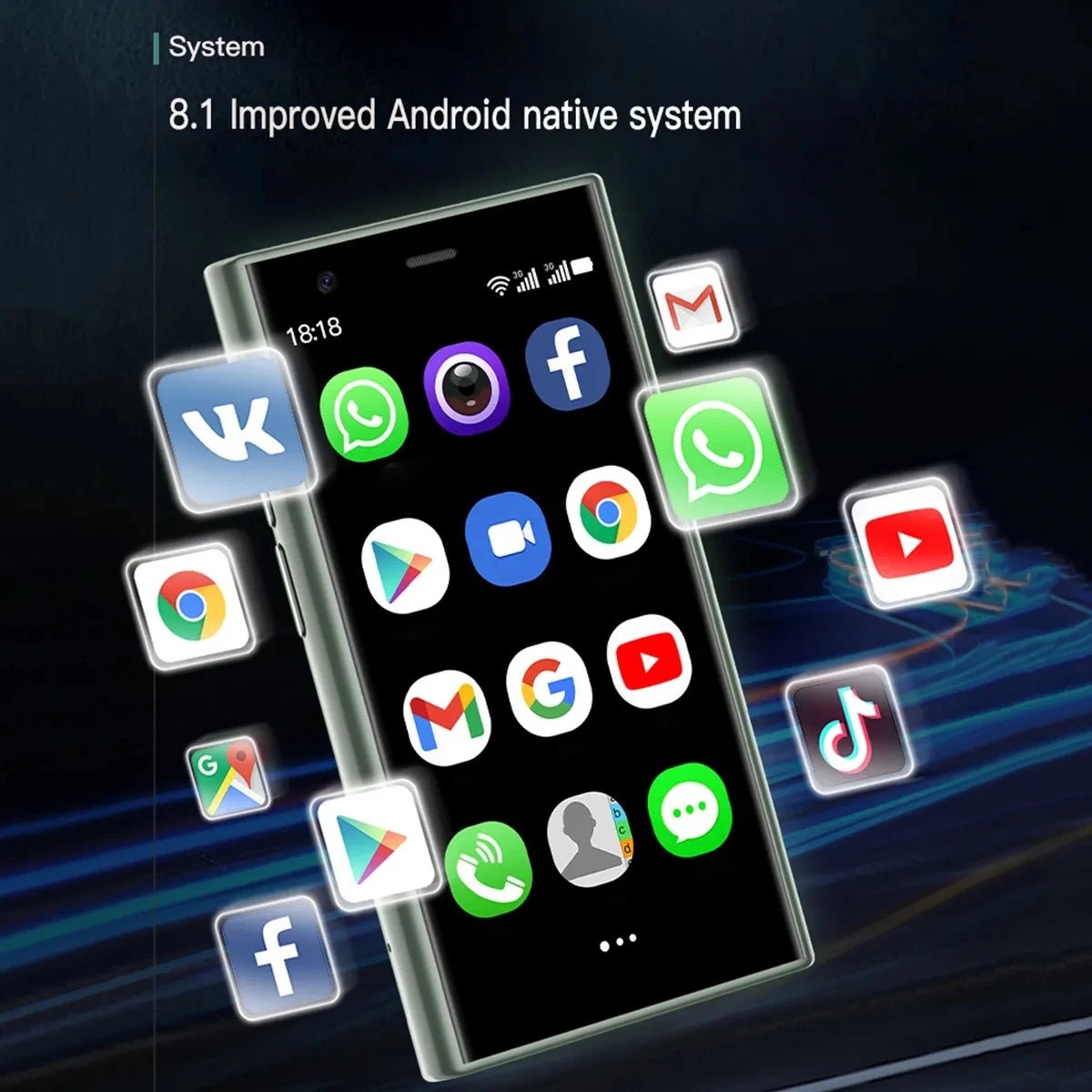 SOYES S23 Pro Mini Smart Mobile Phone 3.0 Inch Android 8.1 Smartphone 2GB RAM+16GB ROM Dual SIM 3G Cellphones Black SOYES S23 Pro Mini Smart Mobile Phone 3.0 Inch Android 8.1 Smartphone 2GB RAM+16GB ROM Dual SIM 3G Cellphones - shop_name