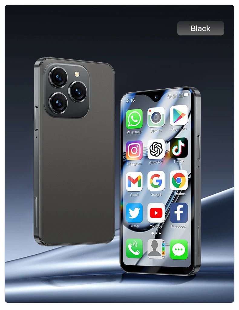 SOYES XS18 Pro Max Mini Smartphone 2GB RAM+16GB ROM 4G Network Full Band 2750mAh Mobile Phones Play Store Small Phone Black SOYES XS18 Pro Max Mini Smartphone 2GB RAM+16GB ROM 4G Network Full Band 2750mAh Mobile Phones Play Store Small Phone - shop_name