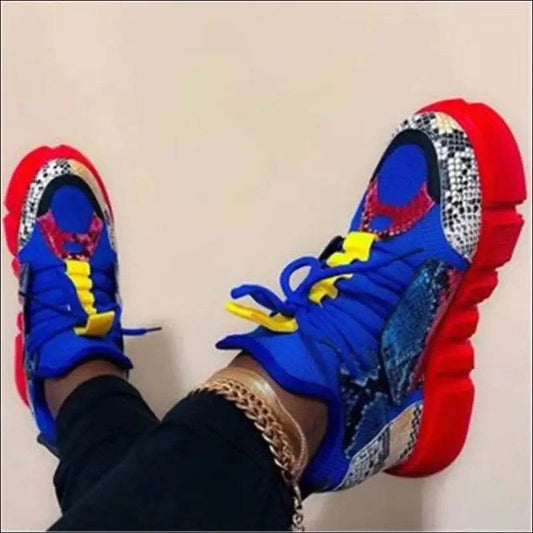 Sports style flat-bottom lace-up casual shoes shoes - Update Avenue 