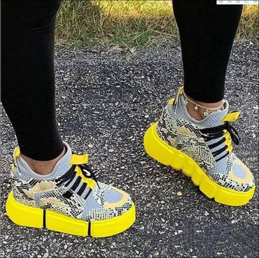 Sports style flat-bottom lace-up casual shoes shoes - Update Avenue 