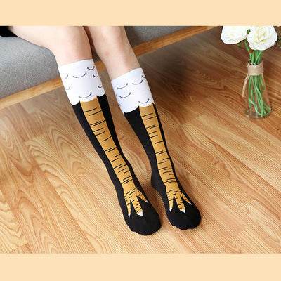 Spring And Autumn Knee Socks Funny Chicken Socks - Update Avenue 
