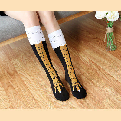 Spring And Autumn Knee Socks Funny Chicken Socks - Update Avenue 