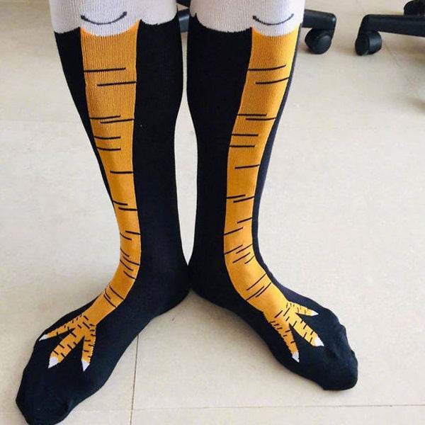 Spring And Autumn Knee Socks Funny Chicken Socks - Update Avenue 