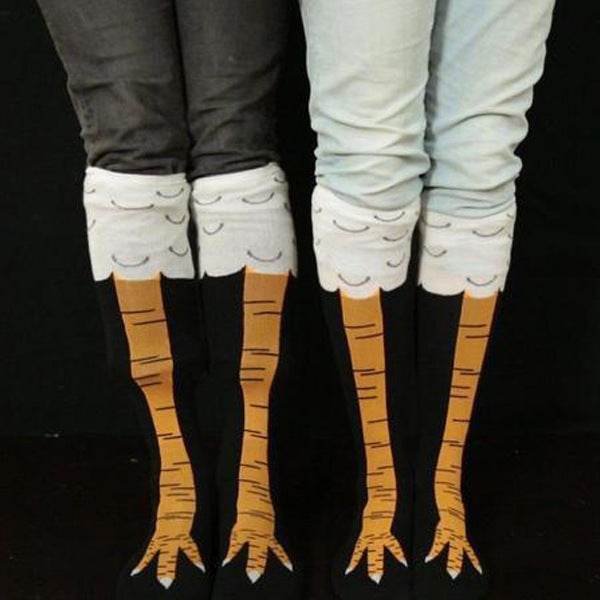 Spring And Autumn Knee Socks Funny Chicken Socks - Update Avenue 
