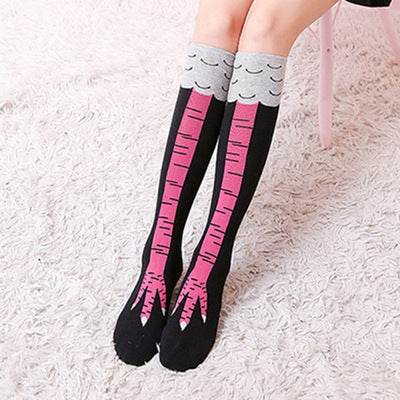 Spring And Autumn Knee Socks Funny Chicken Socks - Update Avenue 