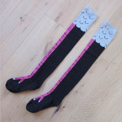 Spring And Autumn Knee Socks Funny Chicken Socks - Update Avenue 