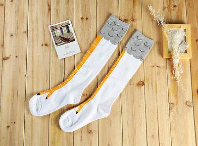 Spring And Autumn Knee Socks Funny Chicken Socks - Update Avenue 