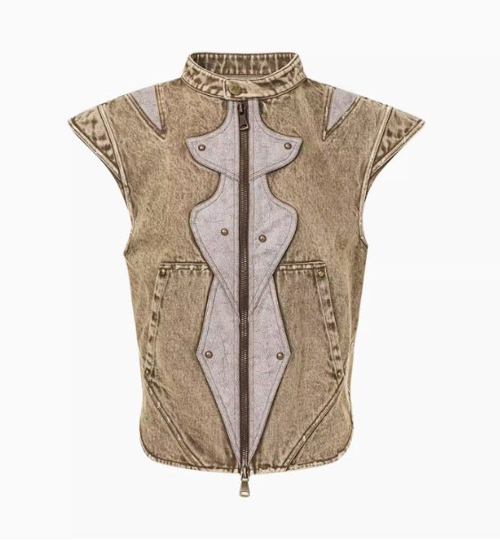 Summer Dark Knight Original Niche Pleated Vest Picture Color Vest Summer Dark Knight Original Niche Pleated Vest - shop_name