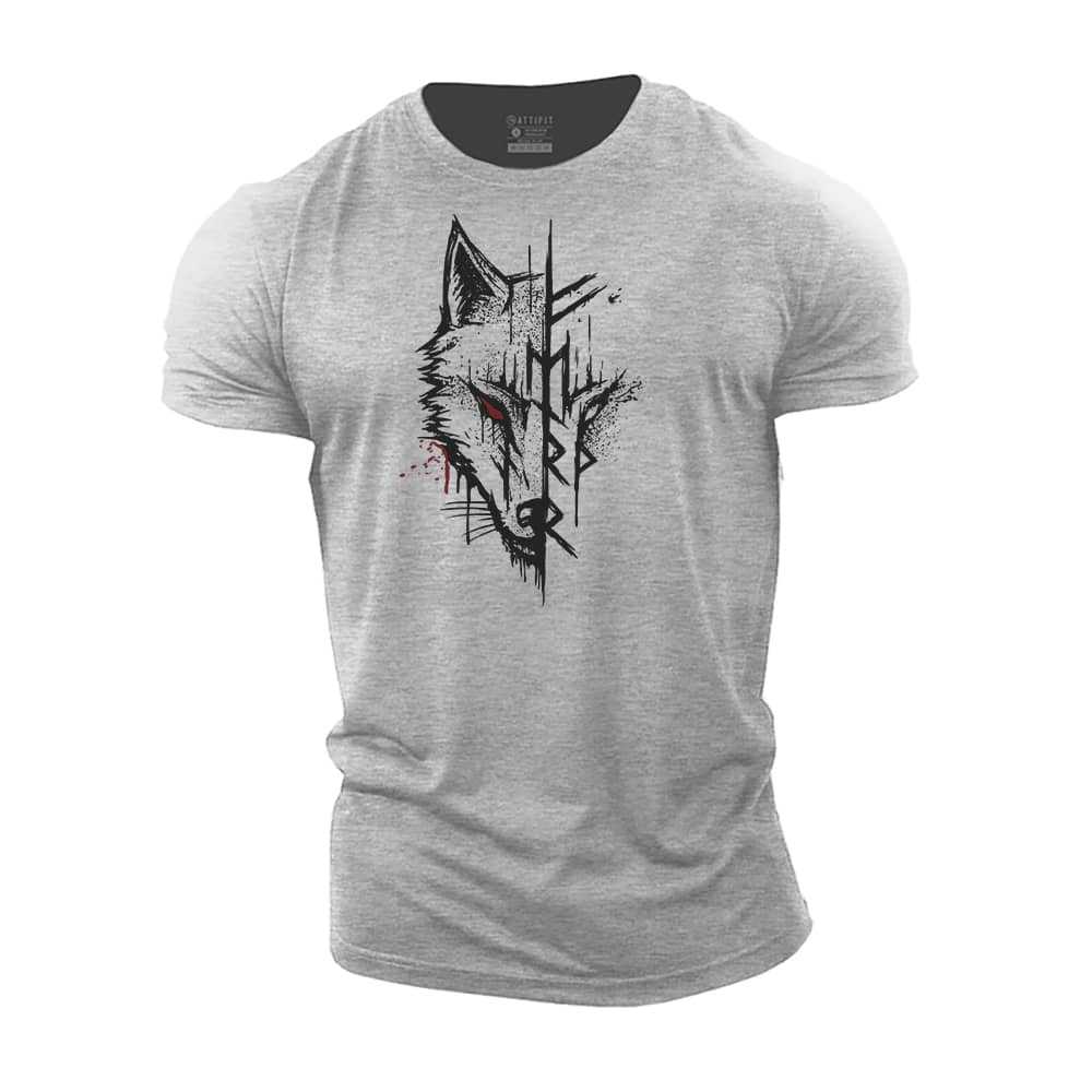 Summer Digital Printing Men's T-shirt Light Gray Summer Digital Printing Men's T-shirt - shop_name