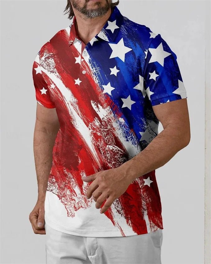 Summer Men's Daily Casual Trend Short Sleeve BMPLD46 Summer Men's Daily Casual Trend Short Sleeve - shop_name